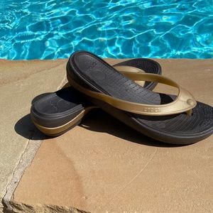 Croc flip flops